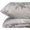 Parure de lit - 1 housse de couette 220 x 240 cm + 2 taies d'oreiller 60 x 60 cm - 100% coton renforcé - Gris