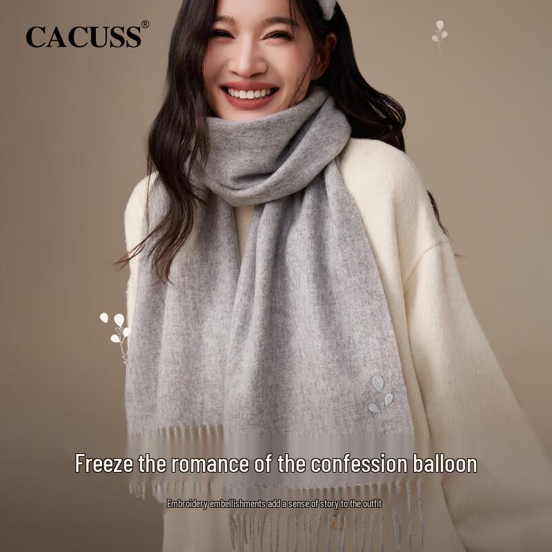 CACUSS Women's Pure Wool Scarf & Shawl