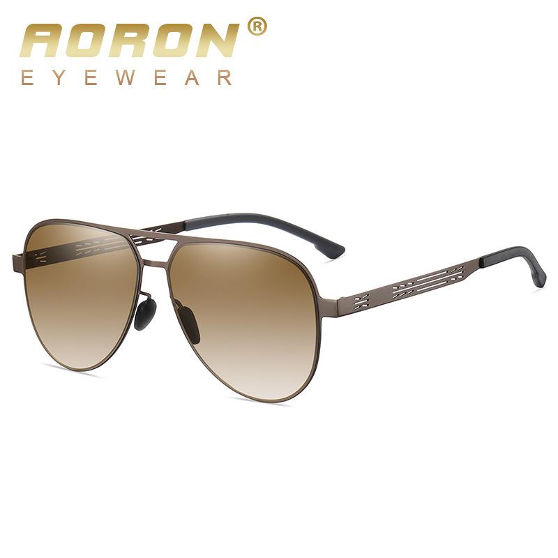 aoron More Than 100 Colors Polarized Sunglasses for Men Women Fashion Design Metal Frame Outdoor UV400 Anti Glare Driving Glasses