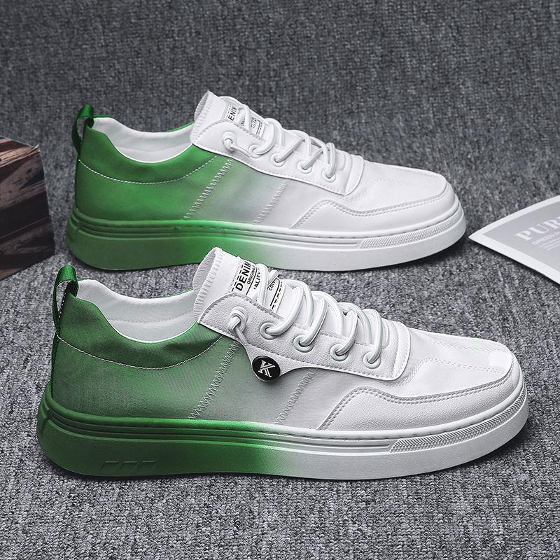 

Модные новые мужские туфли, универсальные повседневные трендовые белые туфли, мужская повседневная спортивная обувь, туфли без застежек на плоской подошве, мужская обувь на все времена года 44