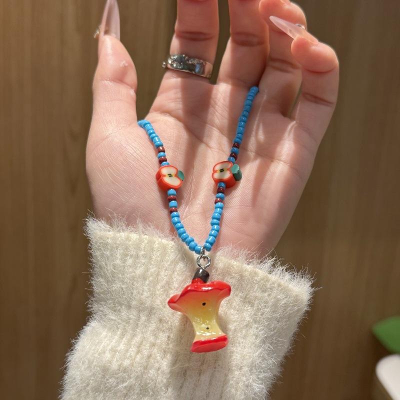 

Summer cool color double-layer butterfly necklace light luxury niche design simple high-end exquisite collarbone chain