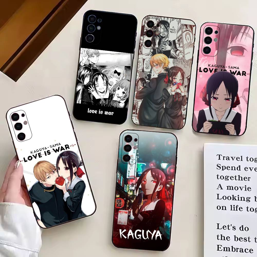 Anime Girl K-Kaguya Sama Phone Case For Samsung S25,S24,S21,S22,S23,S30,Ultra,S20,Plus,Fe,Soft Silicone Black Cover