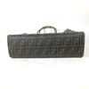Fendi Torba Siatkowa Torba Plażowa Vintage Zucca Torba Tote z Puzderkiem Torba na Ramię Brązowa