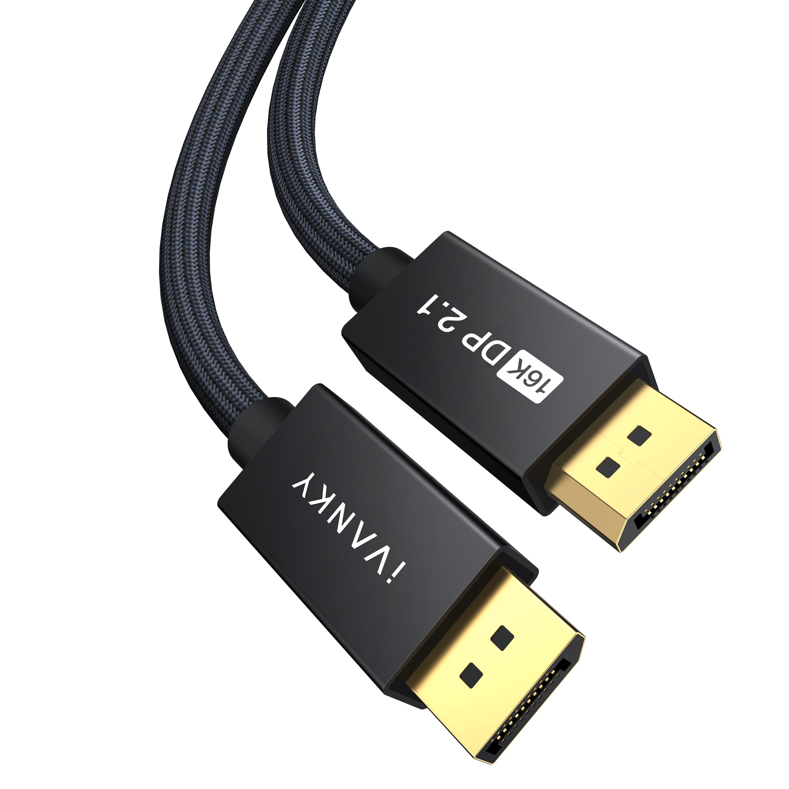 

Кабель iVANKY 16K Displayport Стандартный кабель Кабель Display Port Максимальная скорость 40 Гбит/с Высокая совместимость с FreeSync DP Кабель Displayport 2.1 [DP 3M]