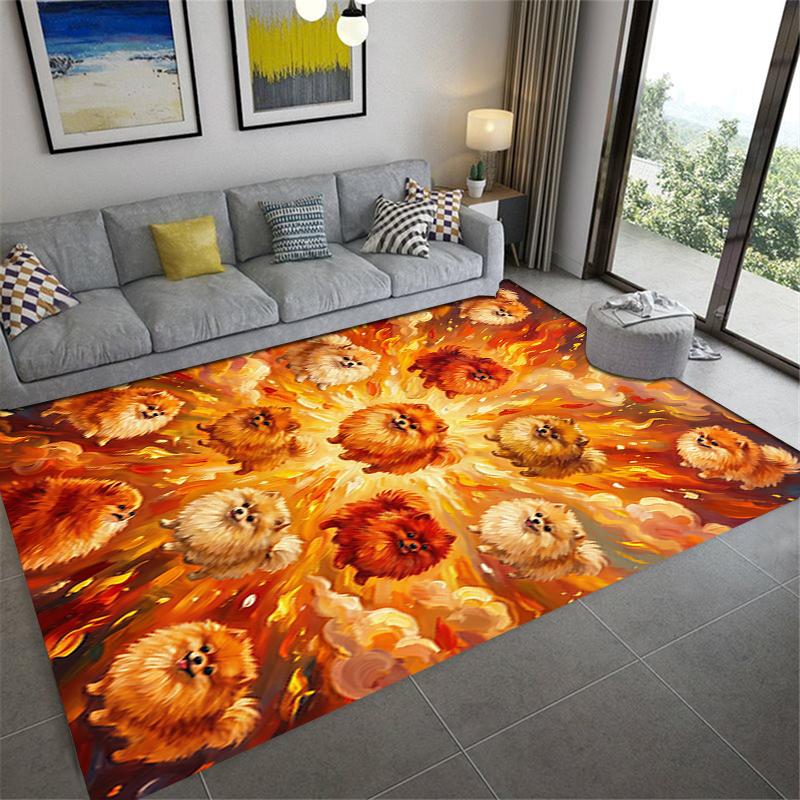 2025 New Cute Puppy Carpet Rug for Living Room Bedroom Home Sofa Decoration,Kids Play Non-slip Floor Mat