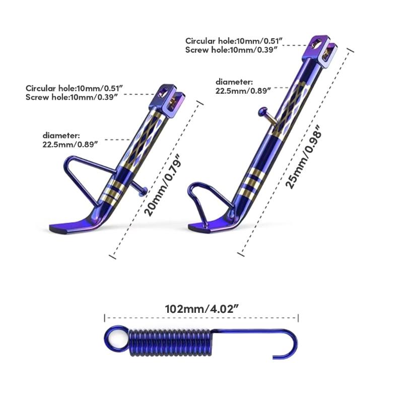 Scooter E-Bisiklet ATV Motosiklet Ayarlanabilir Ayaklık Yan Ayak Tripod Tutucu Evrensel Park Rafları Scooter Destek Ayak
