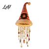 Reusable Xmas Entrance Decorations Lighted Santa Hat Hanging Chandelier Warm LED Christmas String Sequined Cone Pendant Decor with Housewarming