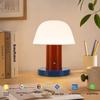 Vintage Touch Mushroom Table Lamp - Three-Color Night Light for Bedroom Decor
