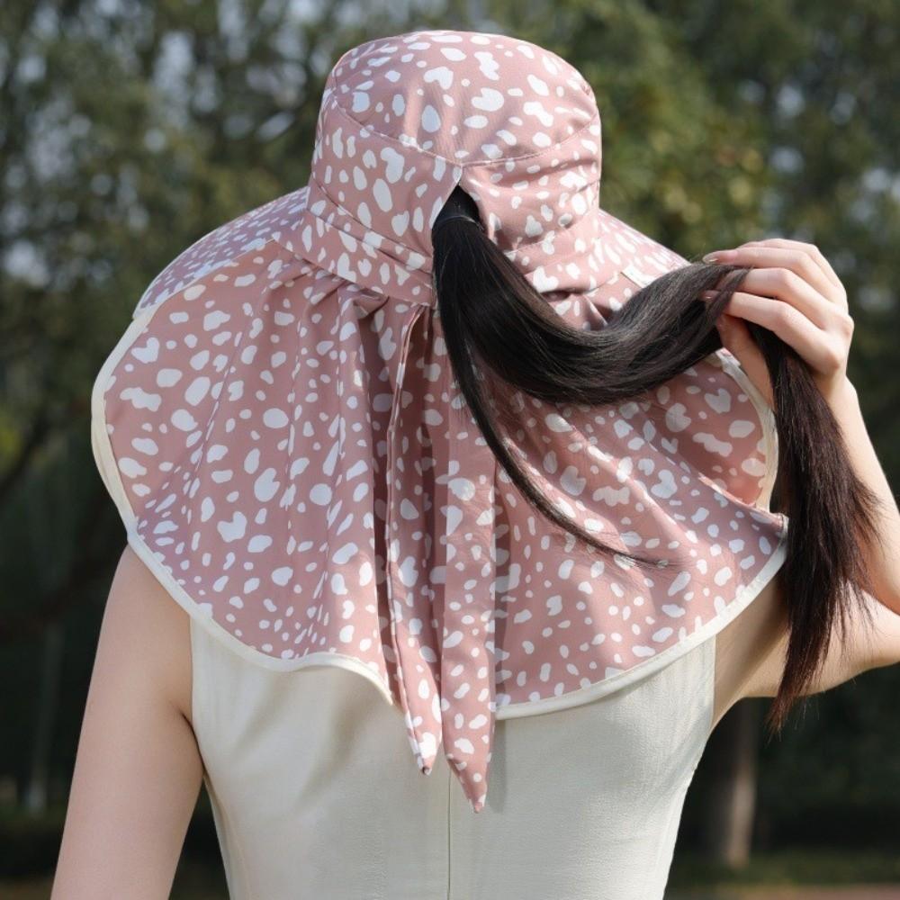 Modischer UPF 50+ Sonnenhut Für Damen Anti-UV Breiter Rand Sonnenschutzkappe Sommer Nackenschutz Fischerhut Für Outdoor-Sportarten