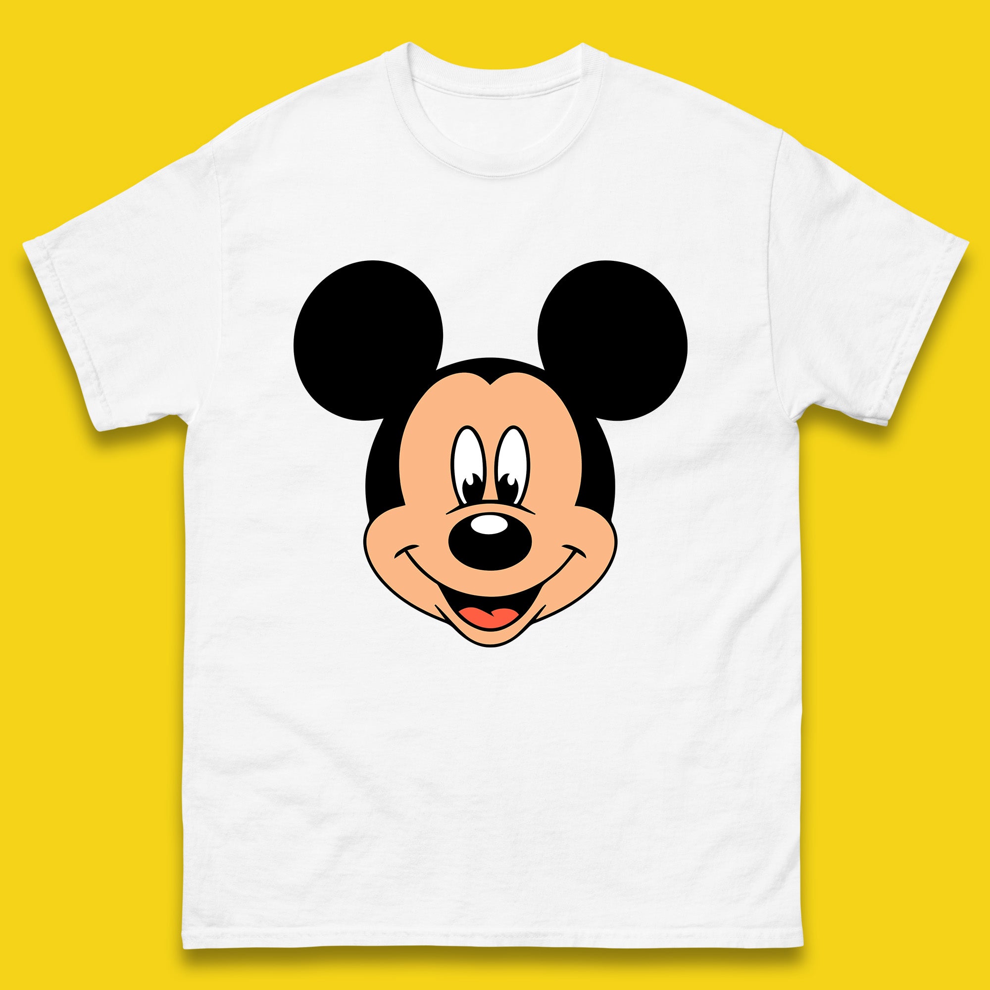Disney Mickey Mouse Minnie Mouse Face Cartoon Character Disneyland Vacation Trip Disney World Mens Tee Top XL