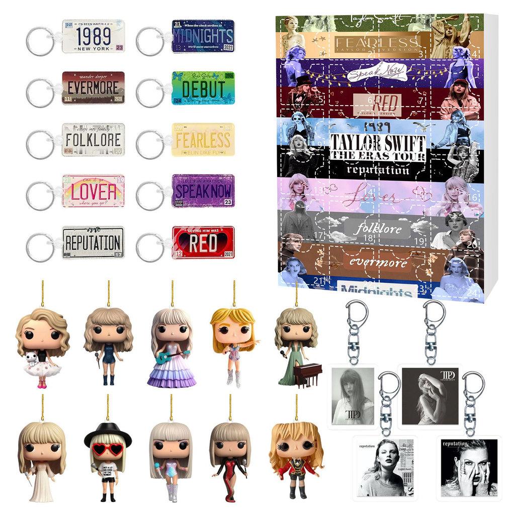 

Taylor Christmas Countdown Calendar Acrylic Keychain Gift For Holiday Decor And Collectors Fans Style A