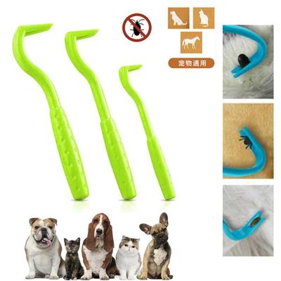 Flea Remover Hook Tick Removal Tweezer Ticks Pull Pet Cat Dog Accessaries Scratching Extractor Mite Tweezers Comb Louses Pliers