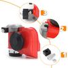 12V 115dB Car Air Horn Red Compact Dual Tone Electric Pump Loud Siren Vehicle for Car Motorcycle Truck Bicycle