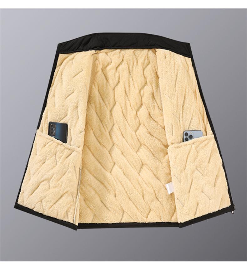 Men's Autumn Winter Stand Collar Warm Cotton Vest: Sleeveless, Plus Size, Casual Jacket