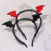 2pcs Animal Costume Set Bat Wings Headband Choker Set Kids Fancy Costume Kit Cartoon Accessories for Halloween Party