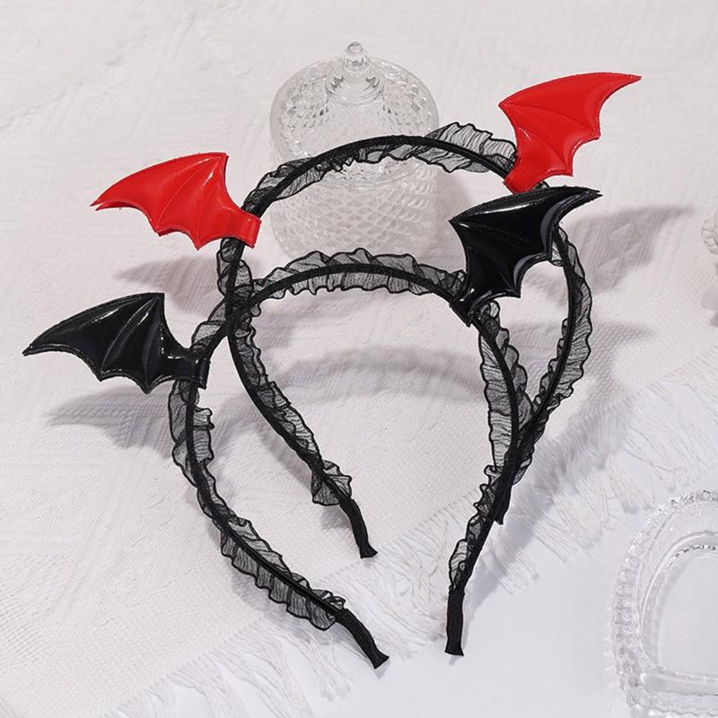2pcs Animal Costume Set Bat Wings Headband Choker Set Kids Fancy Costume Kit Cartoon Accessories for Halloween Party