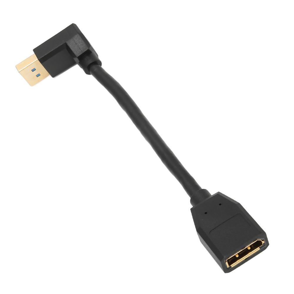 Up Angle Displayport Extension Cable 90 Degree Angle Right Angle Displayport  PC Connection