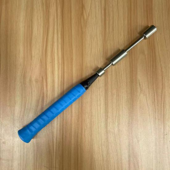 Badminton Swing Training Device Realistic Racket Handle Design Metal Construction Badminton Swing Trainer
