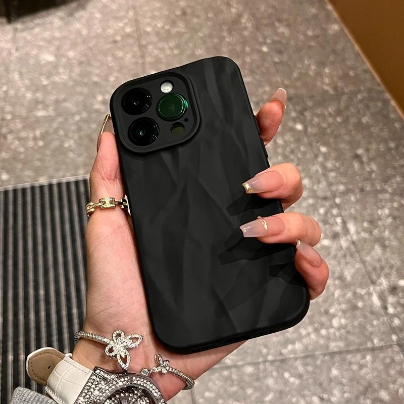 

Модный силиконовый складной чехол для iPhone 15 14 13 12 11 Pro Max X XS XR 8 7 Plus, мягкий чехол-бампер цвета конфет For iPhone13 Pro Max