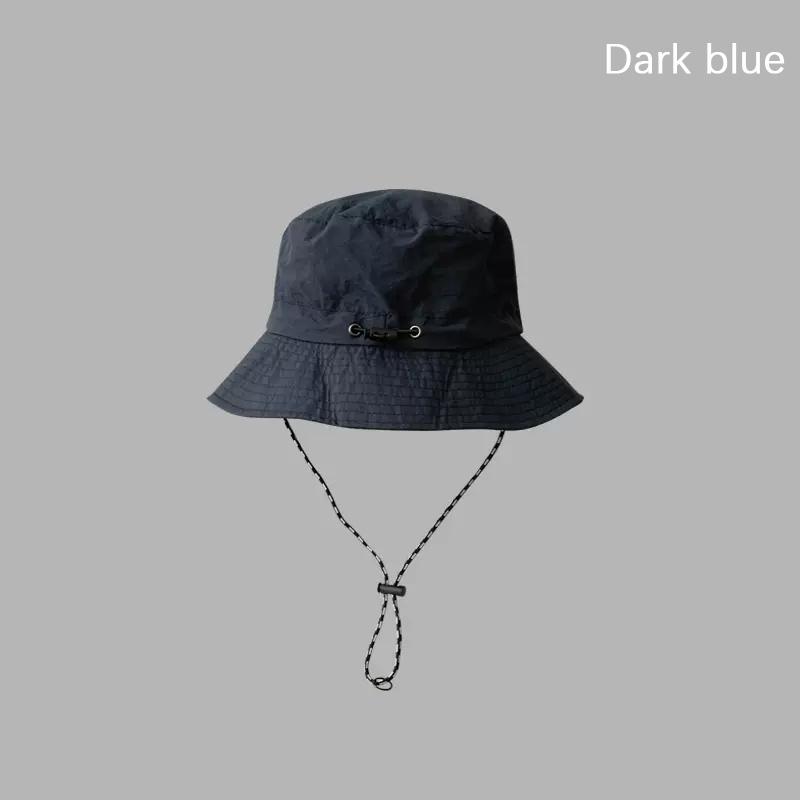 Foldable Waterproof Bucket Hat Packable Uv Protection Summer Hats Adjustable Beach Hat With Chin Strap