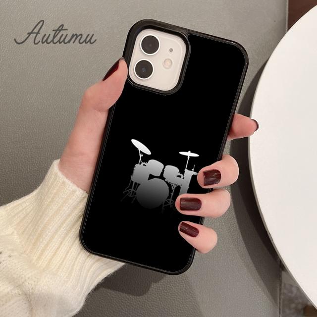 Drum Drumming Drummer Phone Case for iPhone 11 12 13 14 Pro Max Mini X XR XS SE 2020 5 6S 7 8 Plus Samsung Galaxy S21 S22 Cover