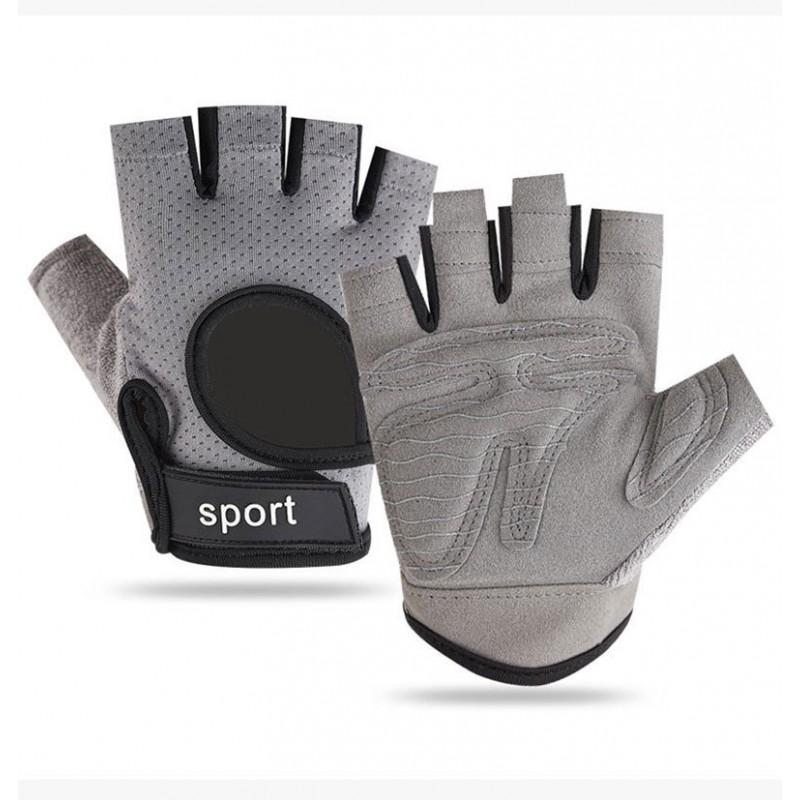 Unisex Half-Finger Gym Gloves Breathable Anti-Slip Wear-Resistant Fitness Cycling Outdoor Training