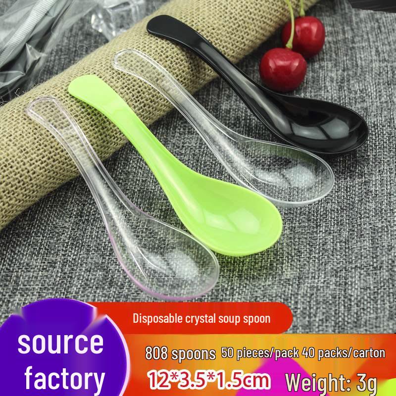 Customized Disposable Plastic Spoon for Dessert Catering