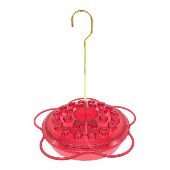 Hummingbird Feeder for Outdoor Hanging Plastic Wildbird Feeder with 24 Feeding Ports And Perch for Outside Patio Garden Lawn Decor