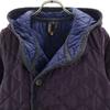 LAVENHAM Made In England Quilted Coat 38 Purple Filling Into Cotton Women Used