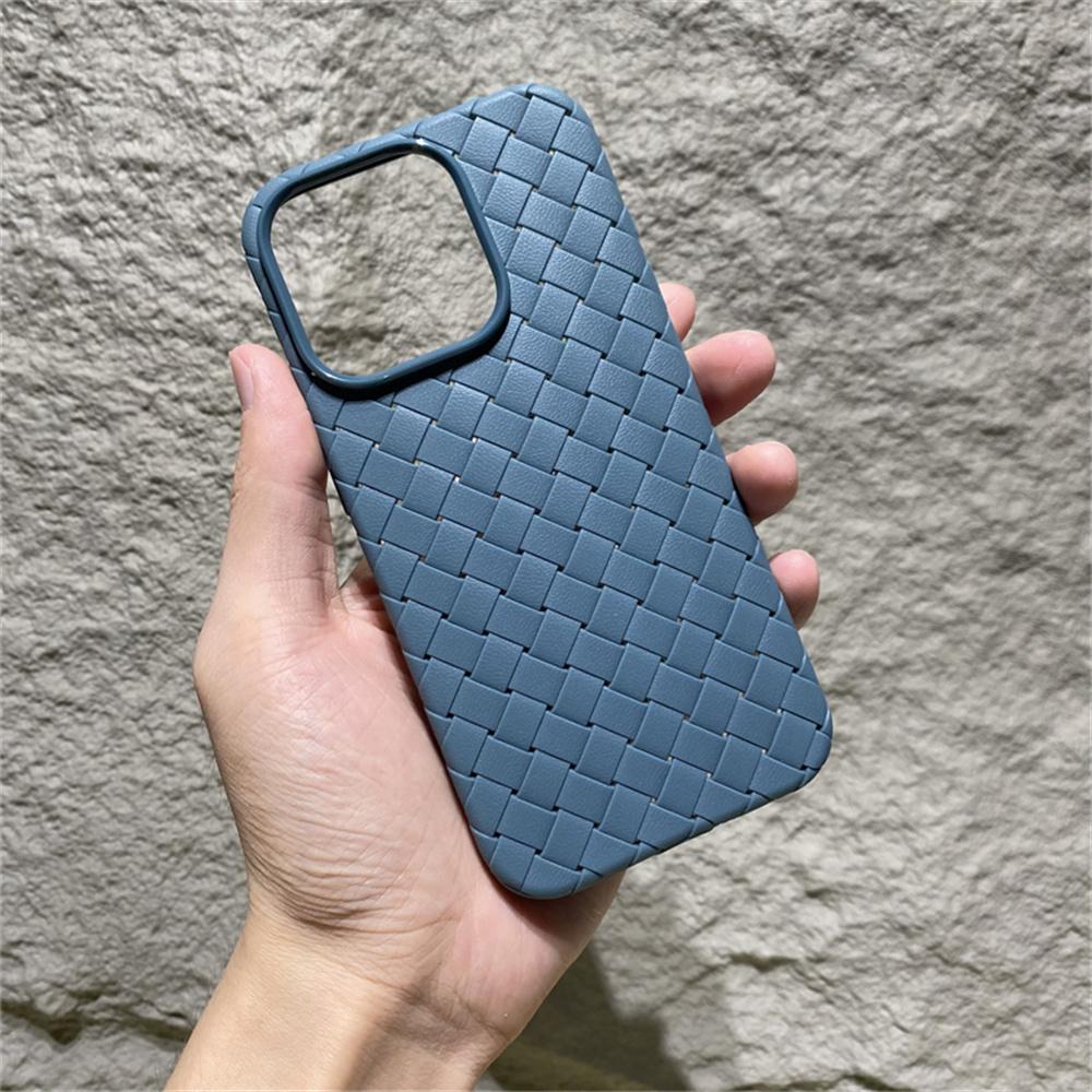 BV Woven Heat Dissipation Soft Silicon Shockproof Case For iPhone 16 15 14 13 12 11 Pro Max Plus Mini XR X XS 7 8 Bumper Cover