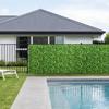 Artificial Plant Wall, 101.6 x 304.8 cm Artificial Boxwood Panels, Sun Protection Greenery Backdrop Privacy Hedge Fence, Fake Grass Screen for