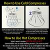 Cartoon Gel Ice Pack, Reusable Cold Hot Compress Bag for Injury, Portable Foldable Therapy Ice Bag for Kids and Adults