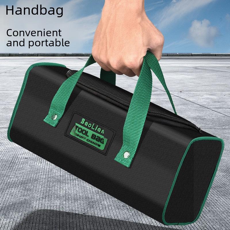 Heavy-Duty Waterproof Canvas Tool Bag: Durable, Wear-Resistant, Multi-Function Portable Handheld Storage for Electricians