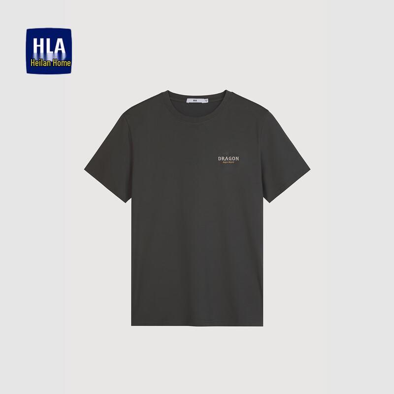 HLA Men s Classic Printed Crew Neck Short Sleeve T-Shirt S