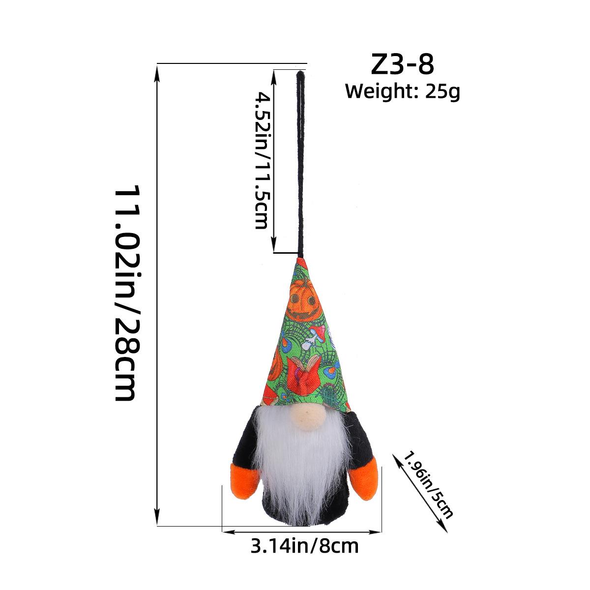 

Хэллоуин Милая кукла-гном Подвеска для торгового центра Светящийся Безликий Старик Праздничная Подвеска для Украшения