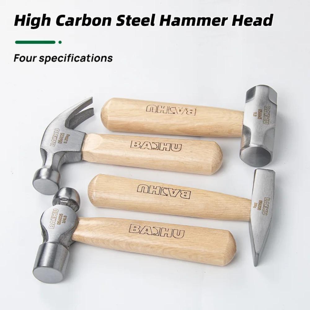 Hammer Claw Hammer with Wood Handle and High-carbon Steel Hammer Head 8 OZ Small Hammer Mini Hammer for House & DIY