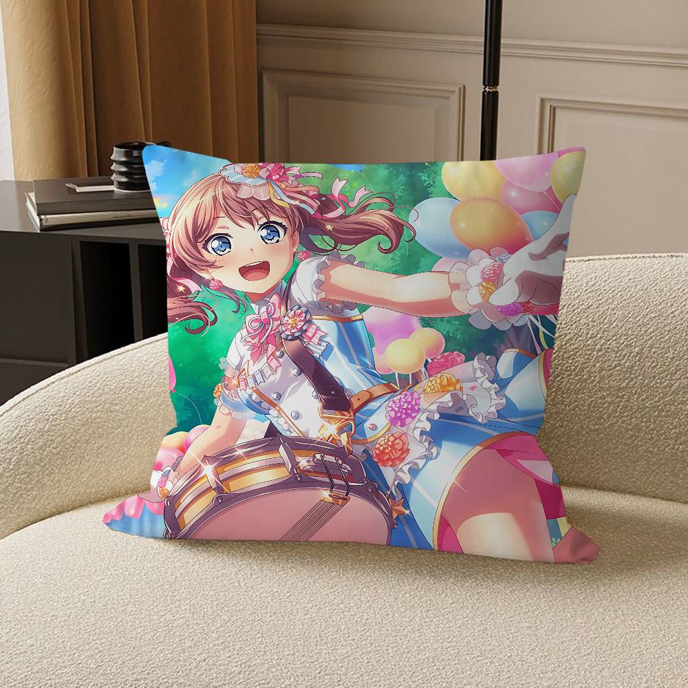 Yamabuki Saaya Office Cushion Pillowcase Car Cushion Cover45X45CM Lumbar Pillowcase Sofa Pillowcover