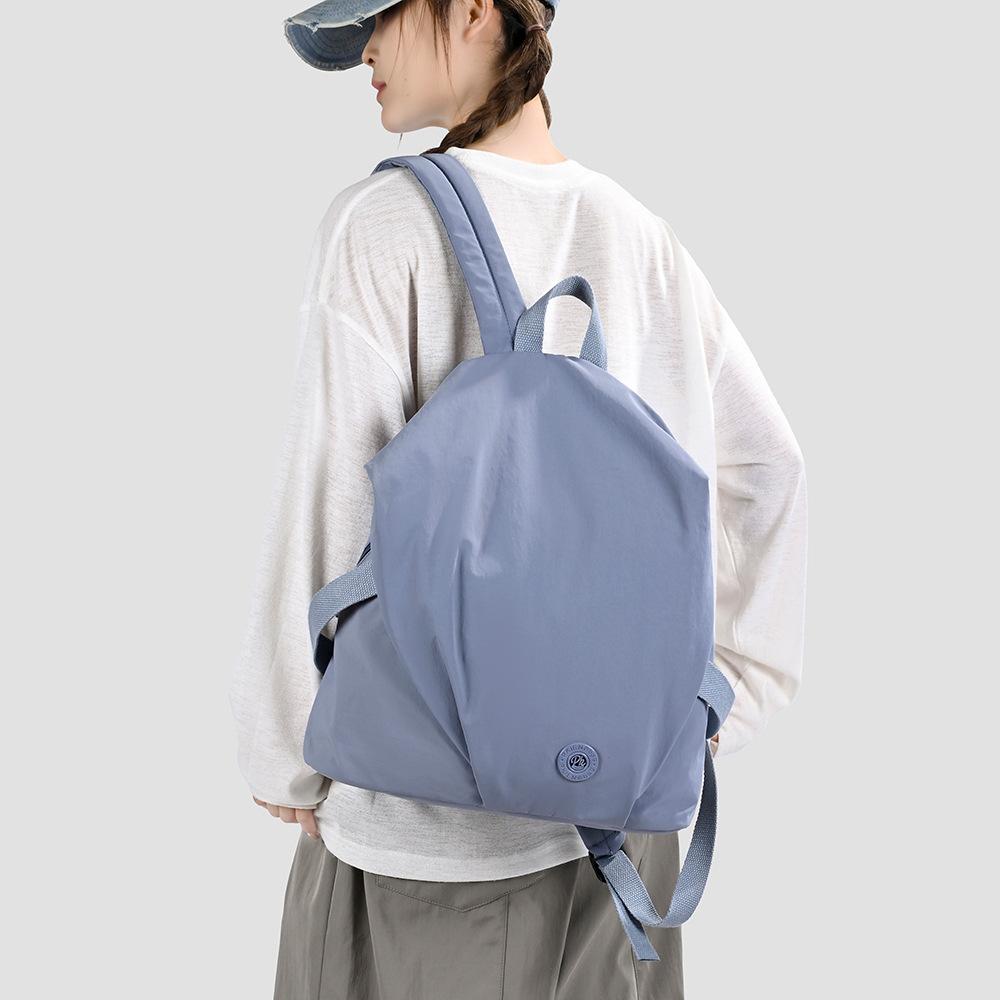 Schoolbag Large Capacity Nylon Backpack Female Casual Versatile Student School Bag Korean Version Lightweight Mountaineering Bag Travel Backpack