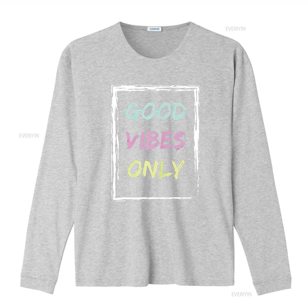 Women Tops Good Vibe Only Be Positive Inspirational Quote Short Seelve T Shirt vintage Washed Versatile Breathable Casual
