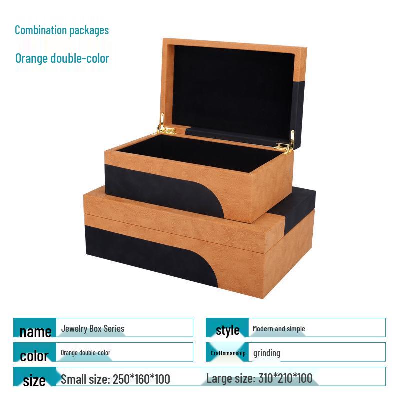 

Leather Jewelry Storage Box for Bedroom and Wardrobe Decor 250*160*100