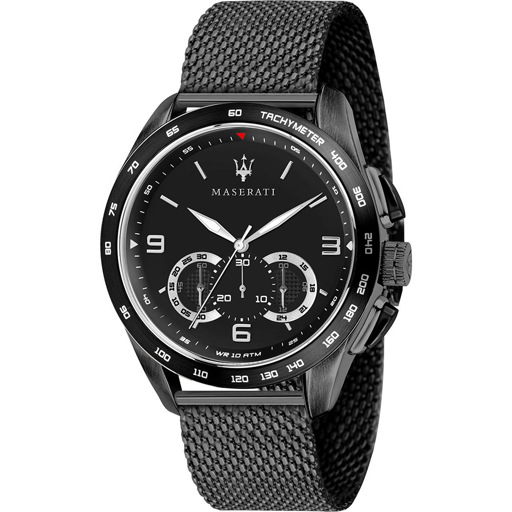 Maserati Traguardo Черный Черный Металл Мужской Хронограф Кварцевый R8873612031 чёрный