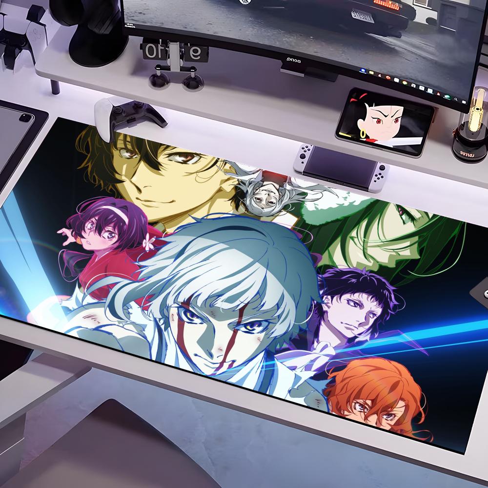 Bungo Stray Dogs Mauspads Mehrere Größen Großes Quadratisches Computer-Büro-Spiel-Tischmatten Gummi Anti-Rutsch-Mauspads
