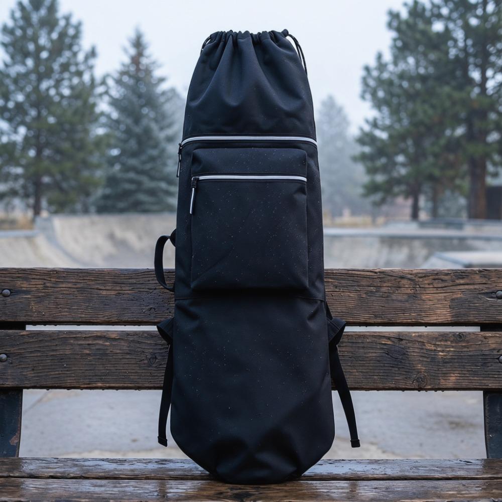 

Oxford Cloth Skateboard Backpack Waterproof Skateboard Gear Bag Skateboard Bag Skateboarding чёрный