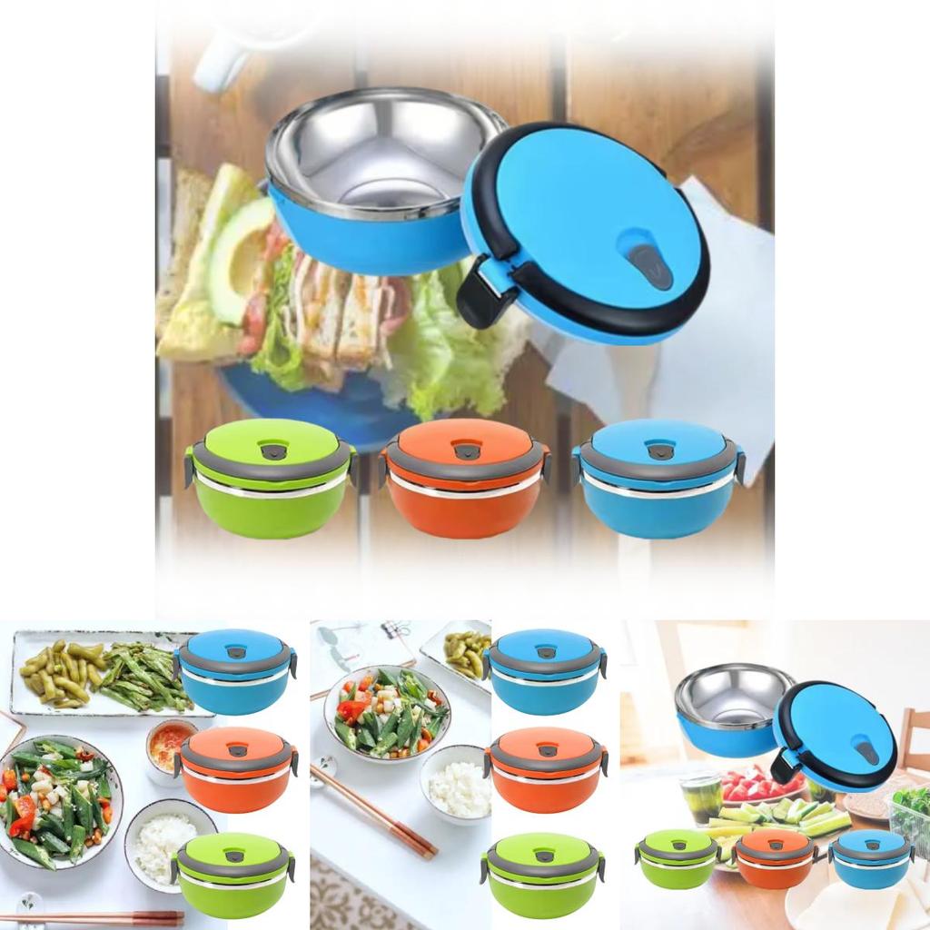 Premium Insulated Stainless Steel Double Layer Lunch Box With Durable Seal For Adults