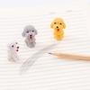 4Pcs/set  Cute Dog Pencil Cartoon Teddy Rubber Eraser Kids School Office Stationery Supplies