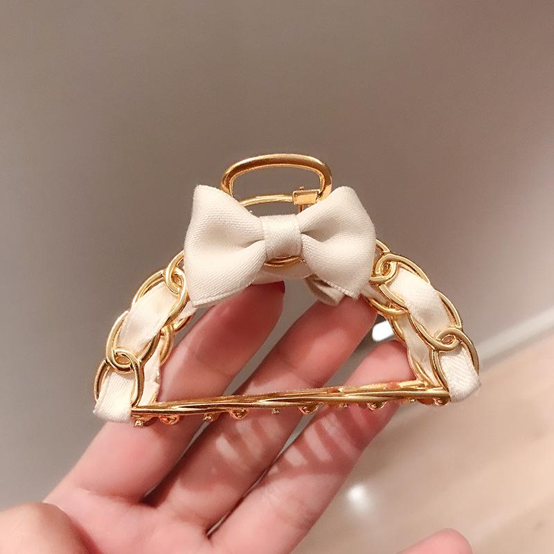 Korean Dongdaemun High-End Bow Hairpin Clip for Women