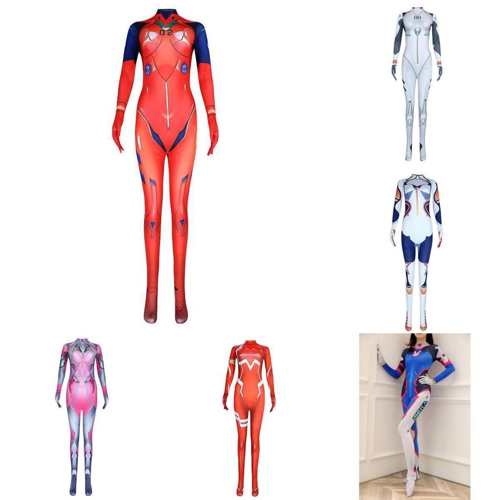 New Century Evangelion Asuka Ayanami Rei Cos Jumpsuit For Halloween Dress Up