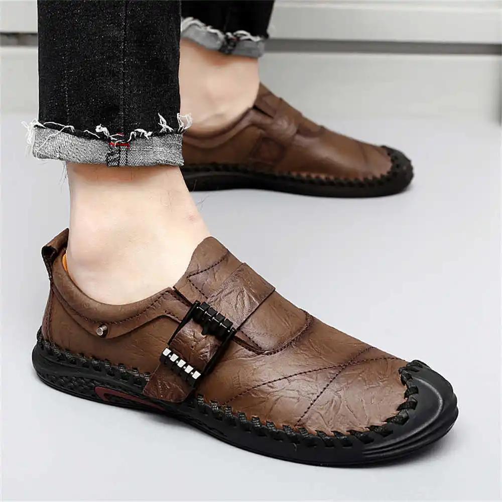 Moccassin Round Nose Men's Sneakers 36 Training Shoes For Men 48 Men Sport Boots Beskete New Year's Casuals Sho