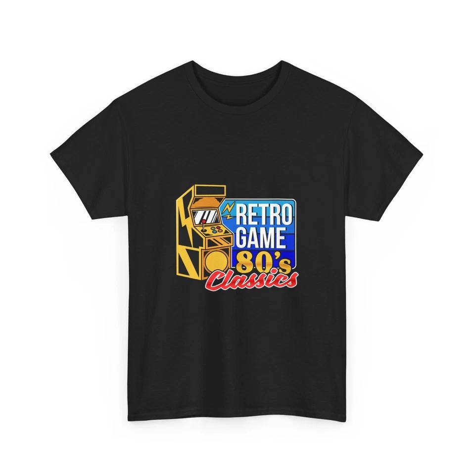 Vintage Retro Game 80s Classics Tee | Arcade Cabinet Design, Quality T-Shirt 4XL