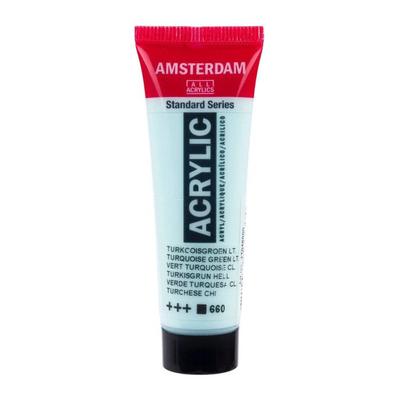 Acrylic Paint In a Tube - Light Turquoise Green - 660 - Amsterdam - 20ml